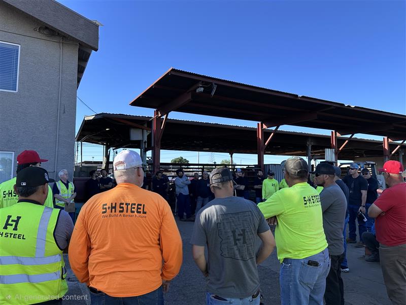 S & H Steel Co workshop